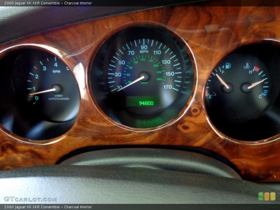 Charcoal Interior Gauges for the 2000 Jaguar XK XKR Convertible #112223048