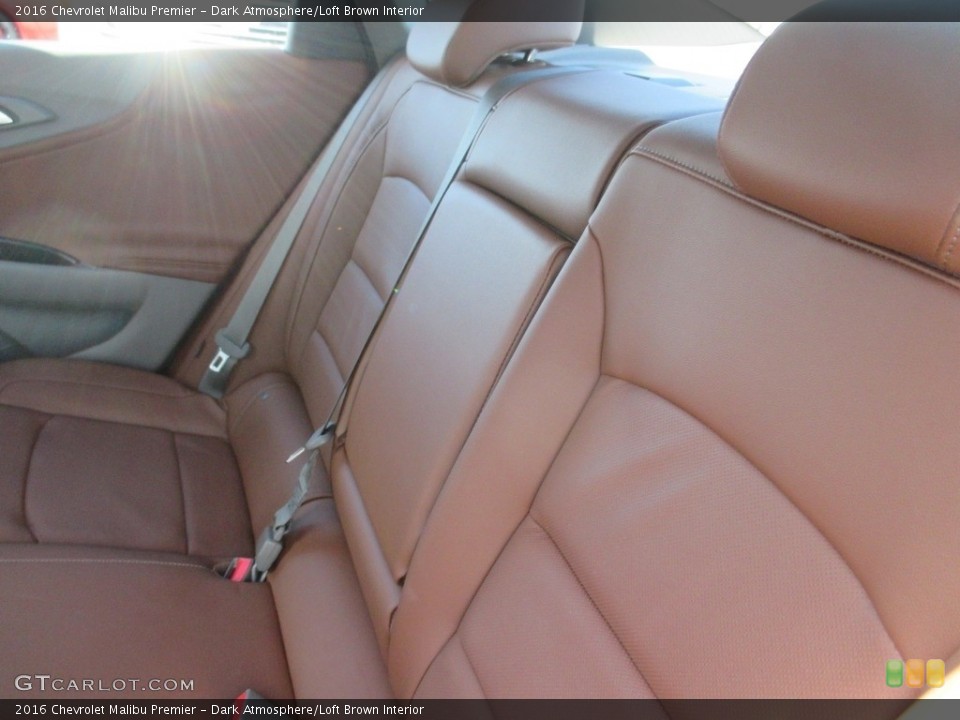 Dark Atmosphere/Loft Brown Interior Rear Seat for the 2016 Chevrolet Malibu Premier #112224062