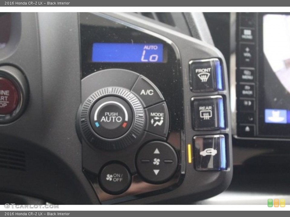 Black Interior Controls for the 2016 Honda CR-Z LX #112231631