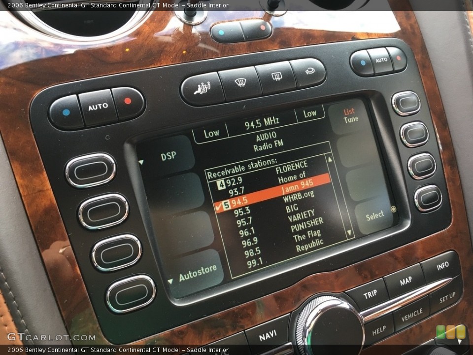 Saddle Interior Controls for the 2006 Bentley Continental GT  #112233110