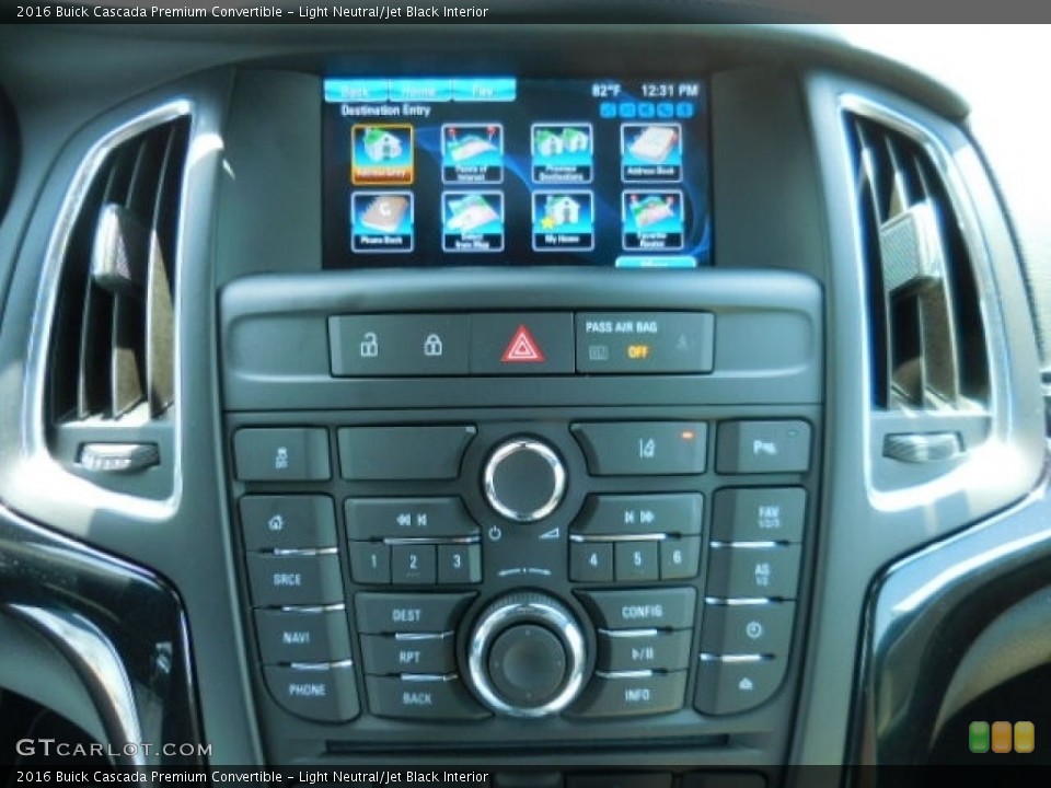 Light Neutral/Jet Black Interior Controls for the 2016 Buick Cascada Premium Convertible #112290675
