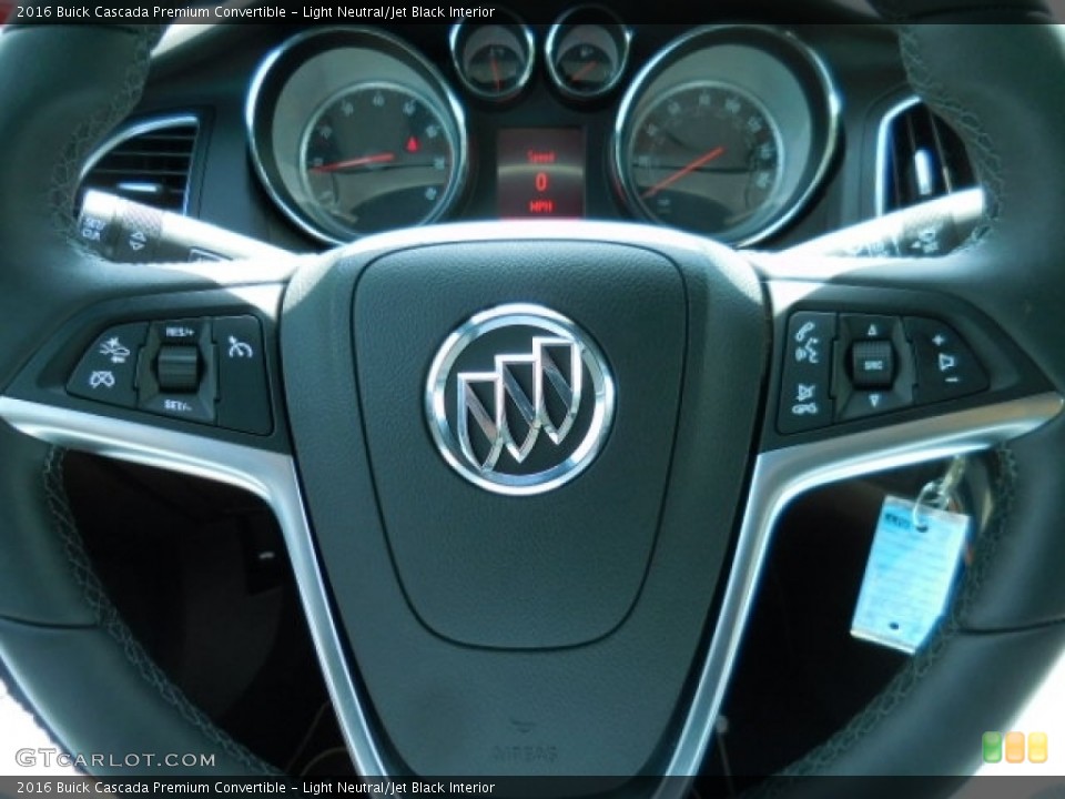 Light Neutral/Jet Black Interior Controls for the 2016 Buick Cascada Premium Convertible #112290718