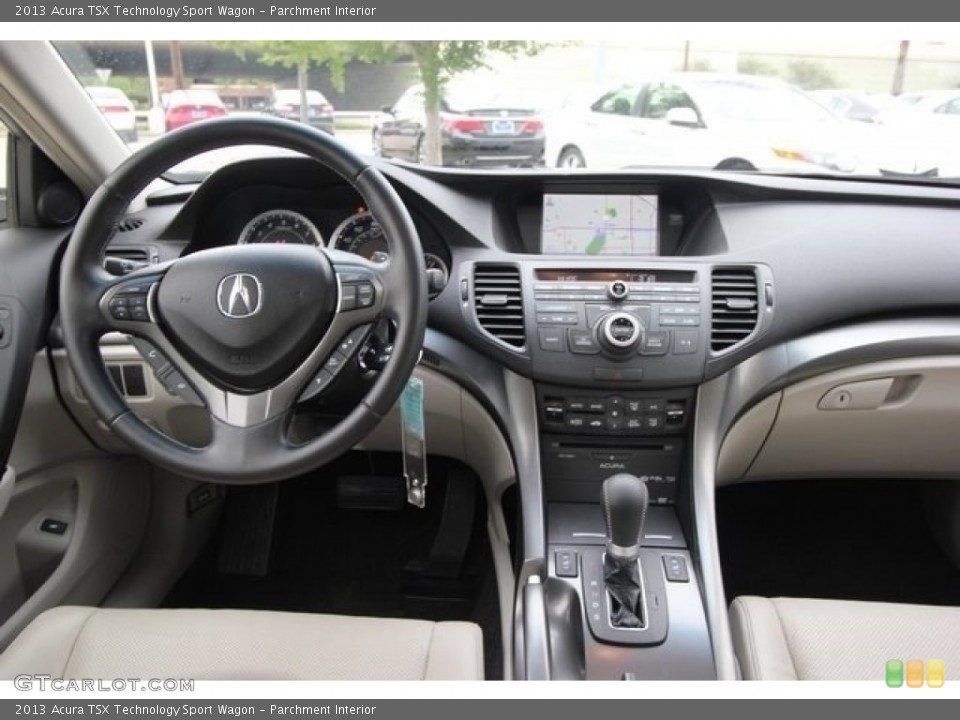Parchment Interior Controls for the 2013 Acura TSX Technology Sport Wagon #112294716