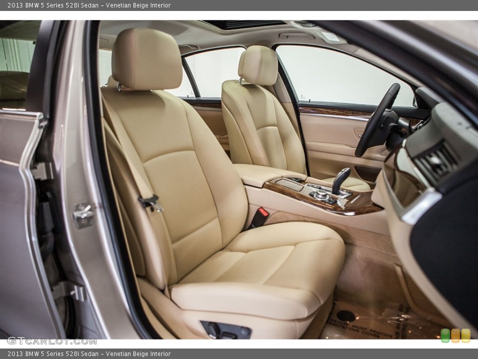 Venetian Beige Interior Front Seat for the 2013 BMW 5 Series 528i Sedan #112303650