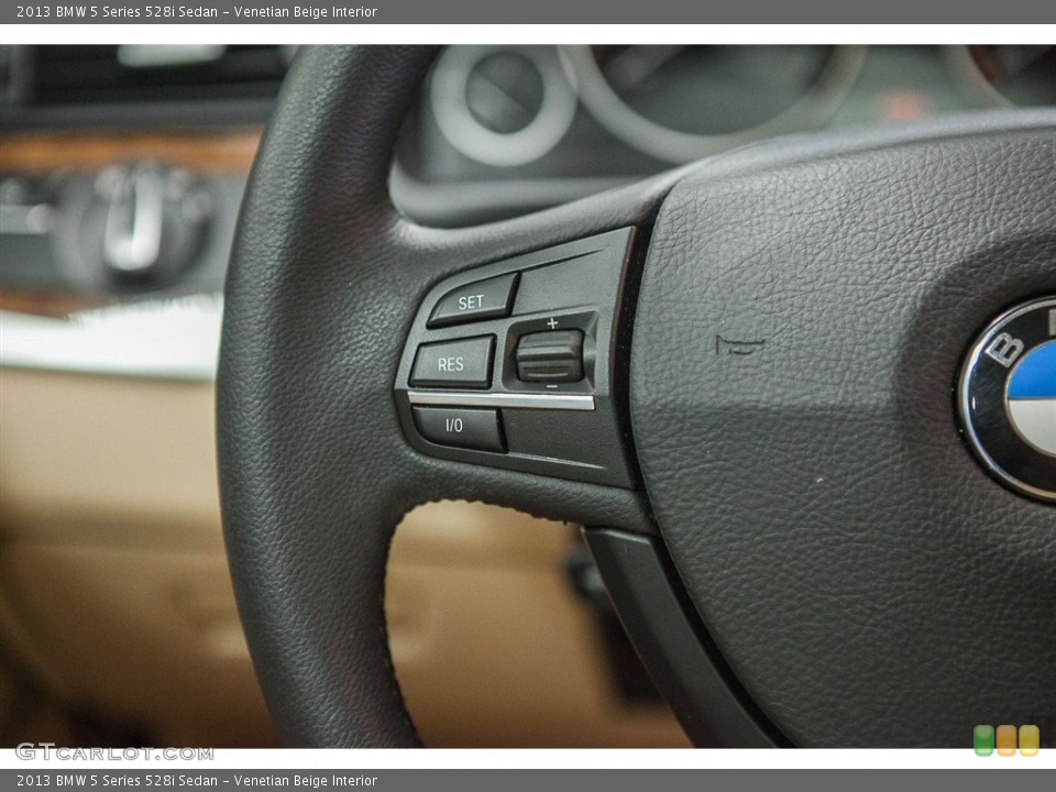 Venetian Beige Interior Controls for the 2013 BMW 5 Series 528i Sedan #112303710