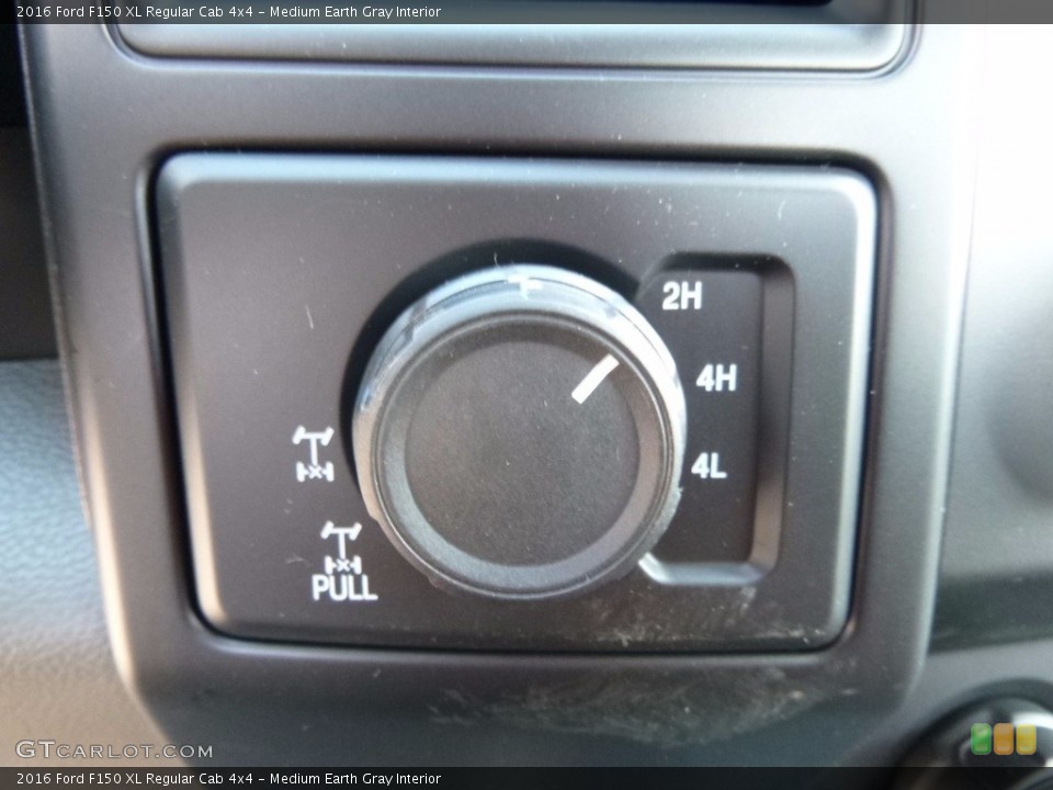 Medium Earth Gray Interior Controls for the 2016 Ford F150 XL Regular Cab 4x4 #112306290