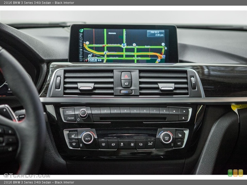 Black Interior Controls for the 2016 BMW 3 Series 340i Sedan #112322316