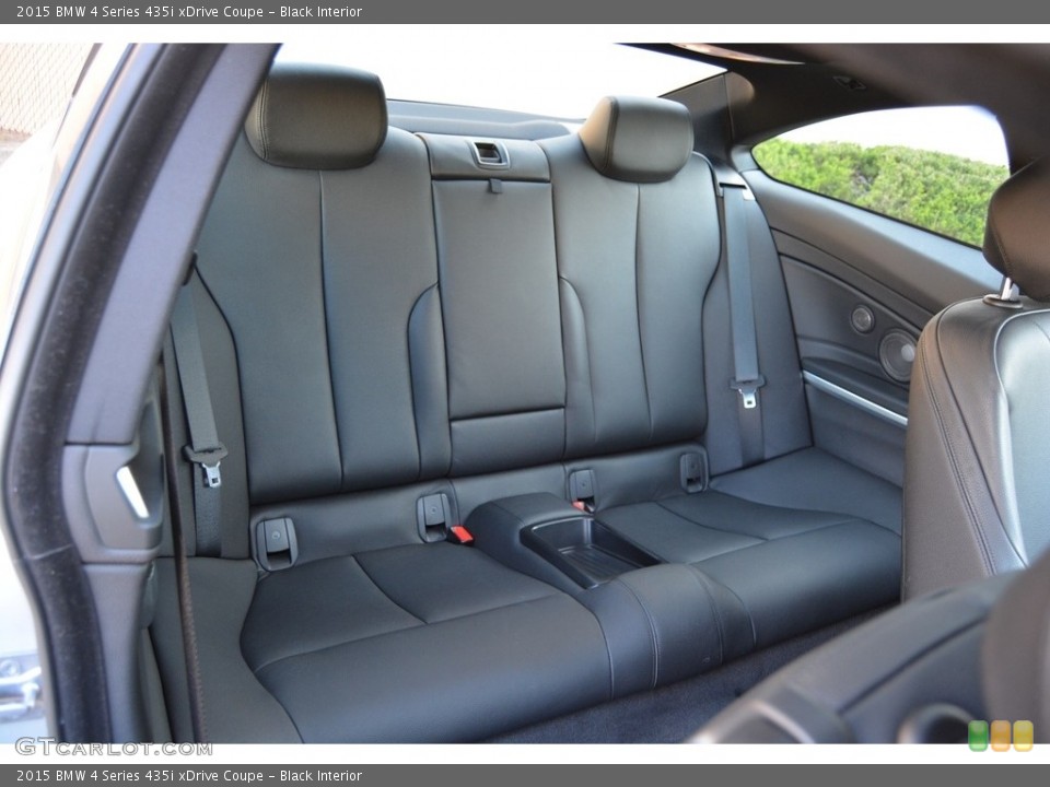 Black Interior Rear Seat for the 2015 BMW 4 Series 435i xDrive Coupe #112339716