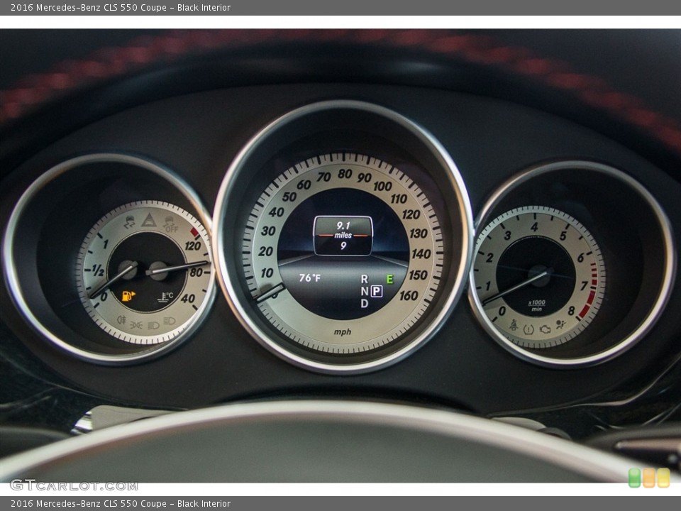 Black Interior Gauges for the 2016 Mercedes-Benz CLS 550 Coupe #112352503