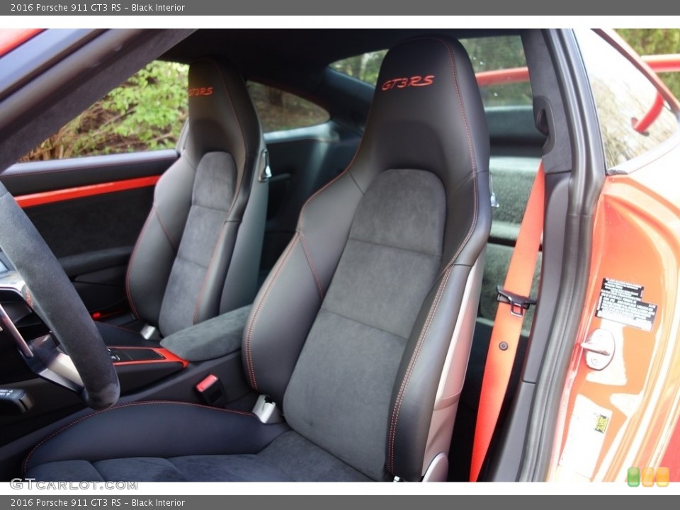 Black Interior Front Seat for the 2016 Porsche 911 GT3 RS #112358305