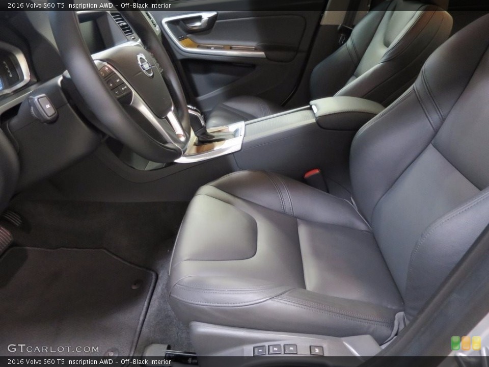 Off-Black Interior Front Seat for the 2016 Volvo S60 T5 Inscription AWD #112376744