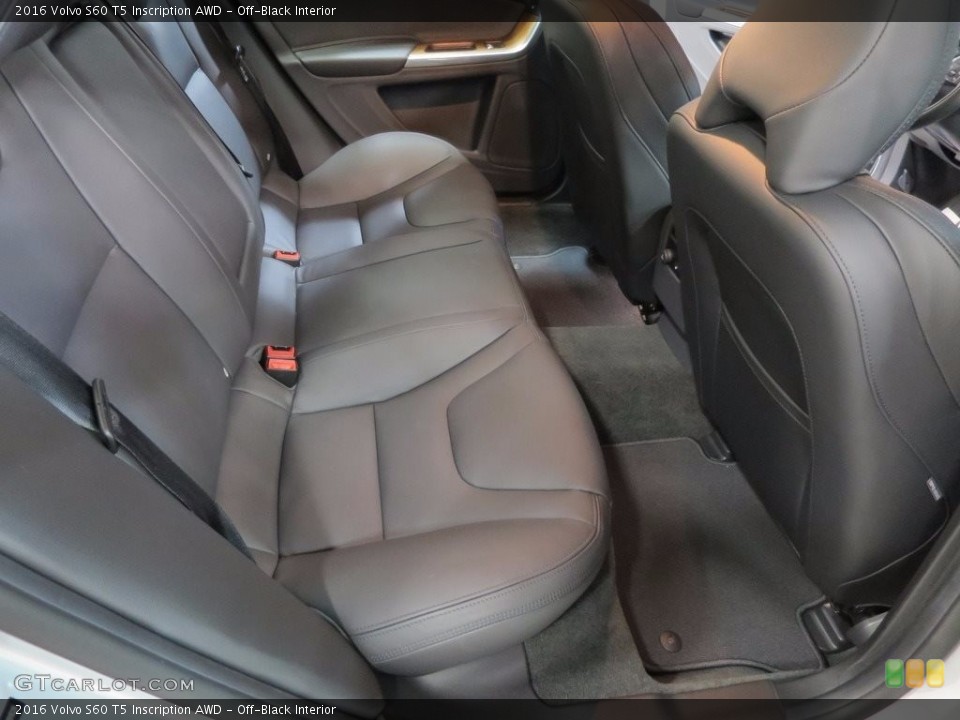 Off-Black Interior Rear Seat for the 2016 Volvo S60 T5 Inscription AWD #112376777