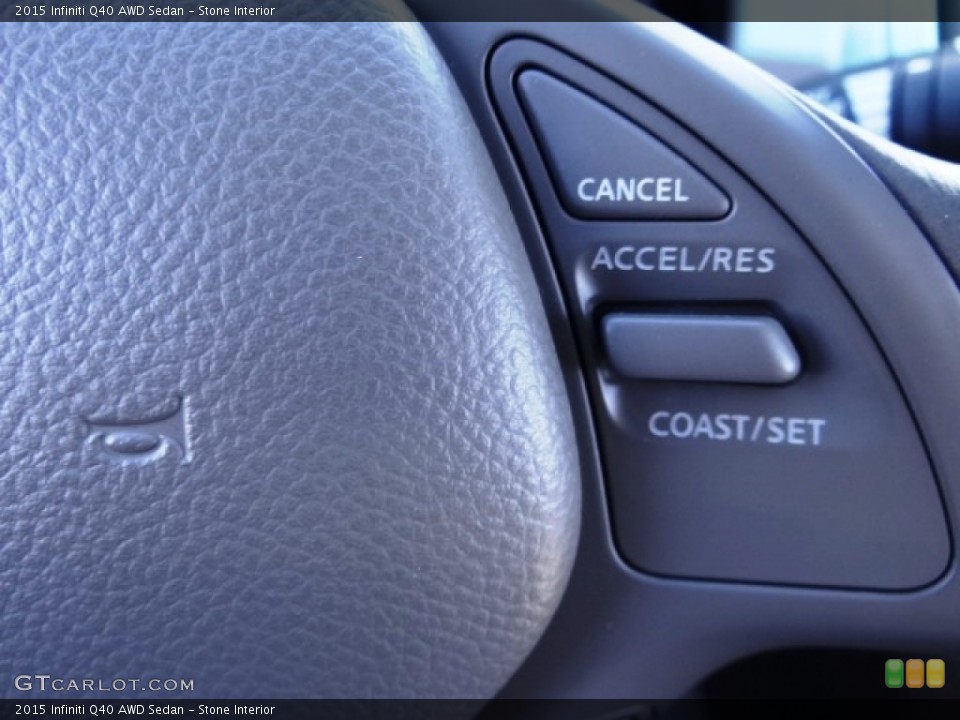 Stone Interior Controls for the 2015 Infiniti Q40 AWD Sedan #112382165