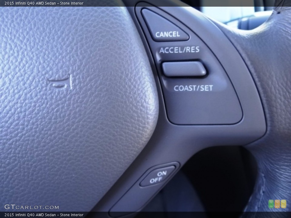 Stone Interior Controls for the 2015 Infiniti Q40 AWD Sedan #112382177