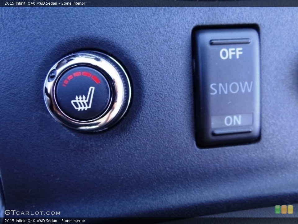 Stone Interior Controls for the 2015 Infiniti Q40 AWD Sedan #112382318