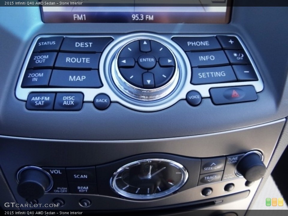 Stone Interior Controls for the 2015 Infiniti Q40 AWD Sedan #112382351