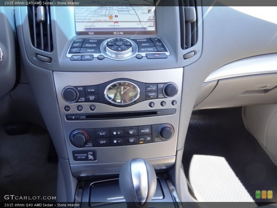 Stone Interior Controls for the 2015 Infiniti Q40 AWD Sedan #112382369