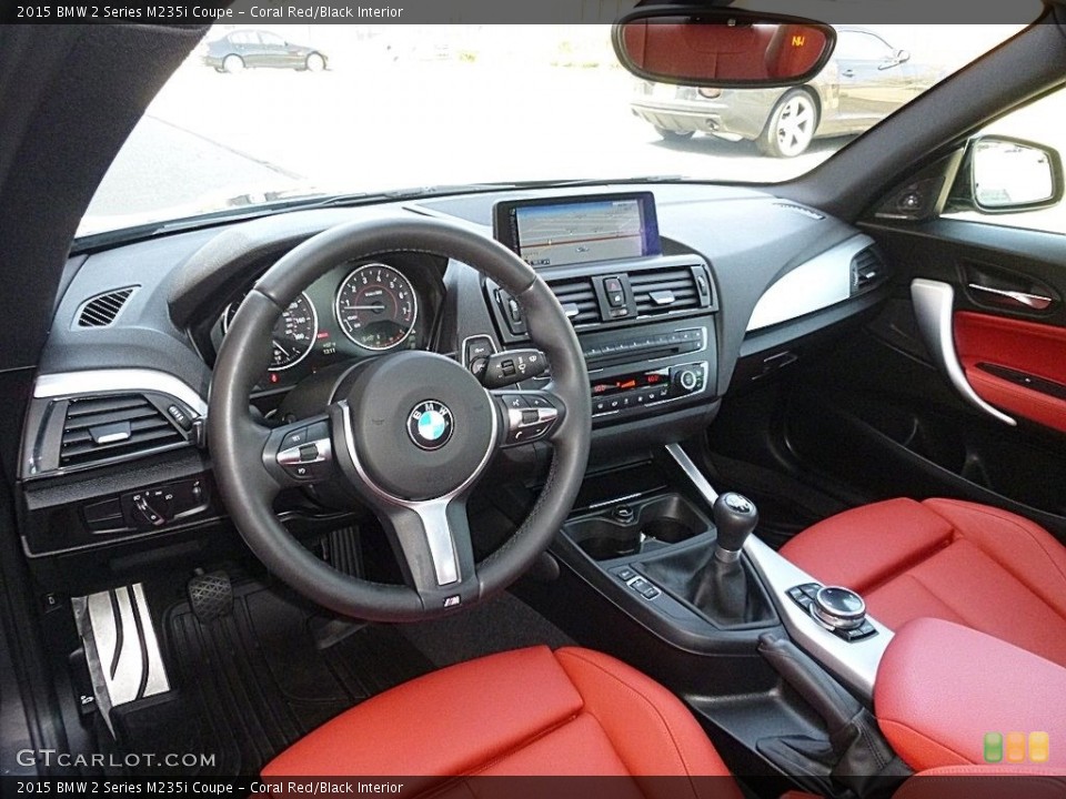 Coral Red/Black 2015 BMW 2 Series Interiors