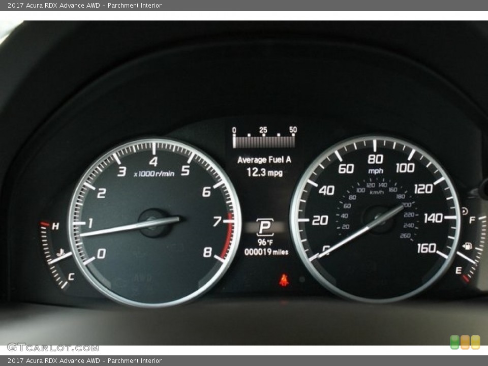 Parchment Interior Gauges for the 2017 Acura RDX Advance AWD #112389038
