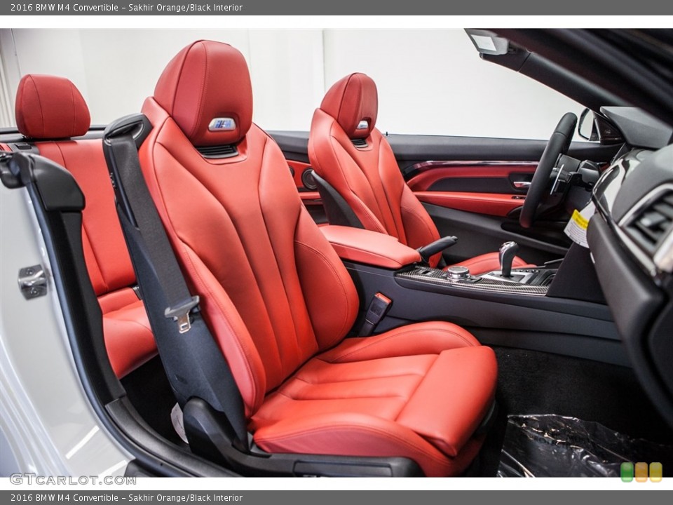 Sakhir Orange/Black Interior Front Seat for the 2016 BMW M4 Convertible #112395884