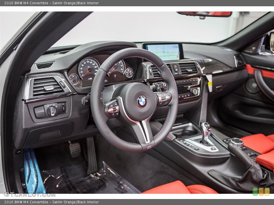 Sakhir Orange/Black Interior Prime Interior for the 2016 BMW M4 Convertible #112396007