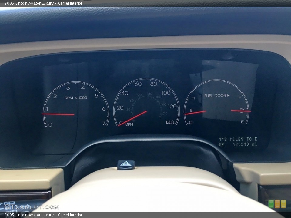 Camel Interior Gauges for the 2005 Lincoln Aviator Luxury #112408181