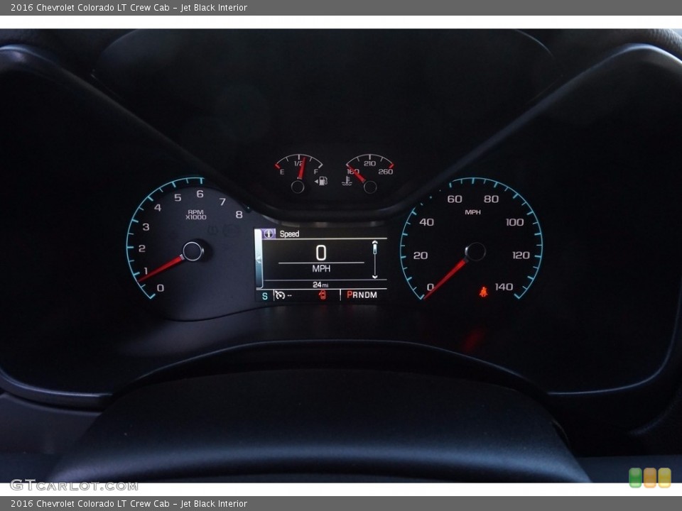 Jet Black Interior Gauges for the 2016 Chevrolet Colorado LT Crew Cab #112431536