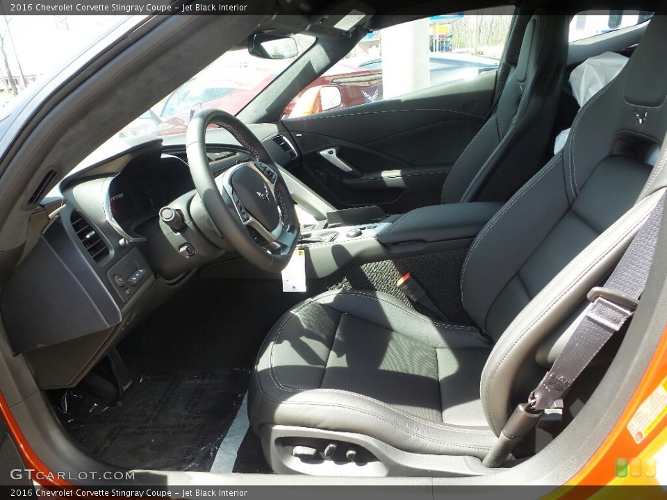 Jet Black Interior Photo for the 2016 Chevrolet Corvette Stingray Coupe #112433036