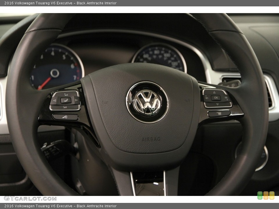 Black Anthracite Interior Steering Wheel for the 2016 Volkswagen Touareg V6 Executive #112433372