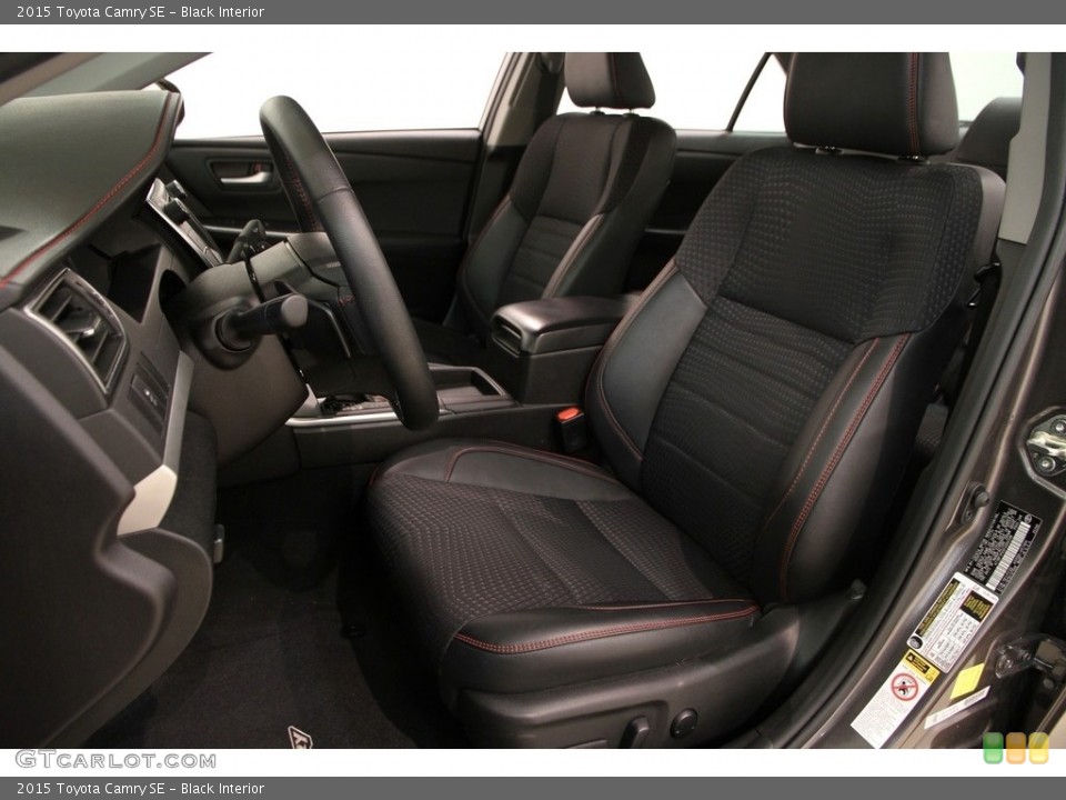 Black Interior Front Seat for the 2015 Toyota Camry SE #112436282