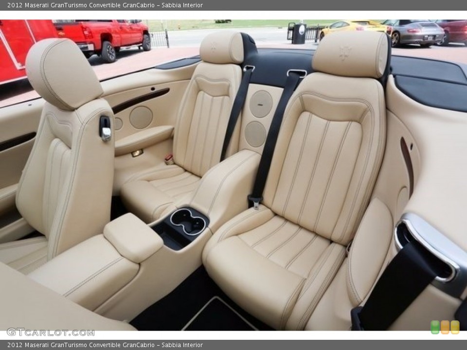 Sabbia Interior Rear Seat for the 2012 Maserati GranTurismo Convertible GranCabrio #112448436