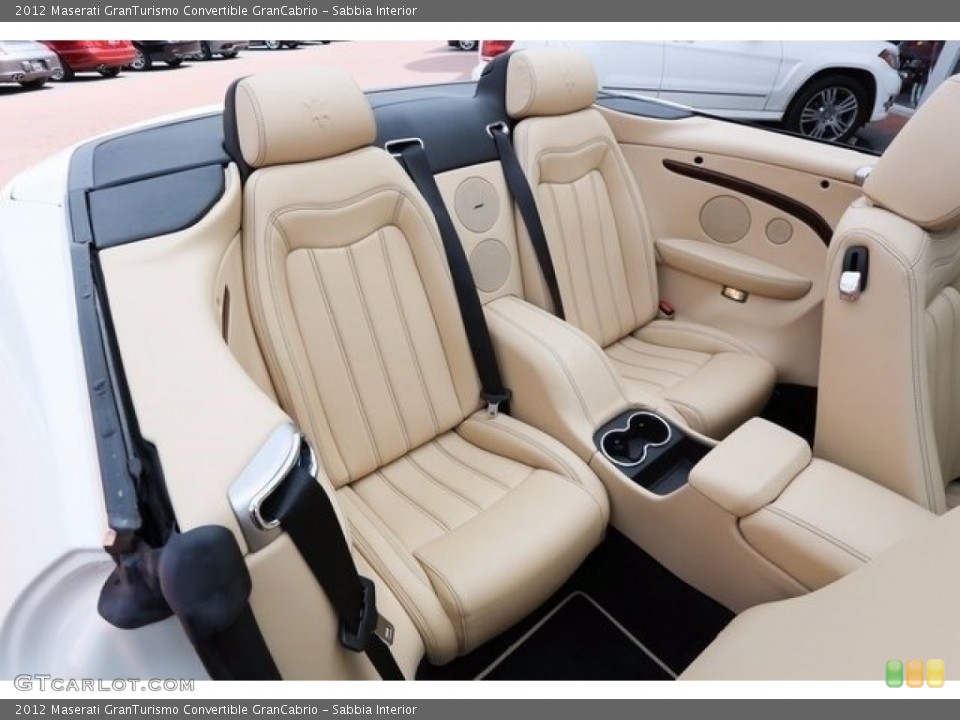 Sabbia Interior Rear Seat for the 2012 Maserati GranTurismo Convertible GranCabrio #112448478