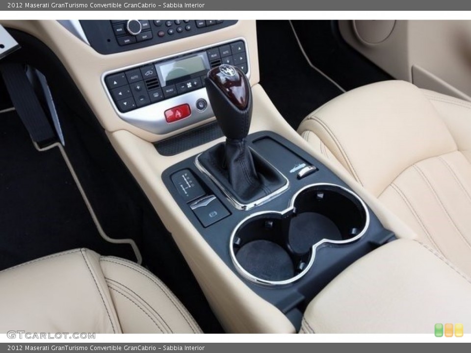 Sabbia Interior Transmission for the 2012 Maserati GranTurismo Convertible GranCabrio #112448532