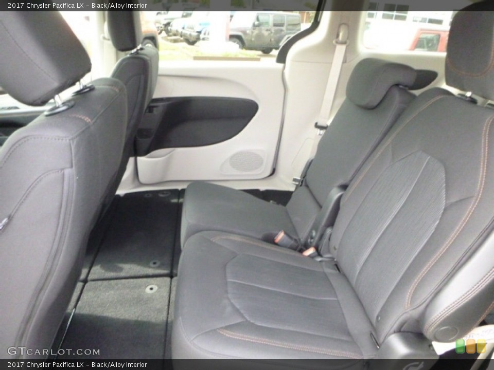 Black/Alloy Interior Rear Seat for the 2017 Chrysler Pacifica LX #112453895