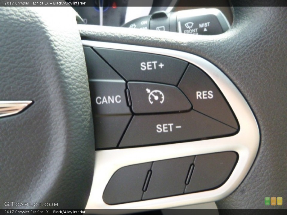 Black/Alloy Interior Controls for the 2017 Chrysler Pacifica LX #112454156