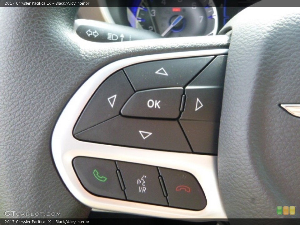 Black/Alloy Interior Controls for the 2017 Chrysler Pacifica LX #112454177