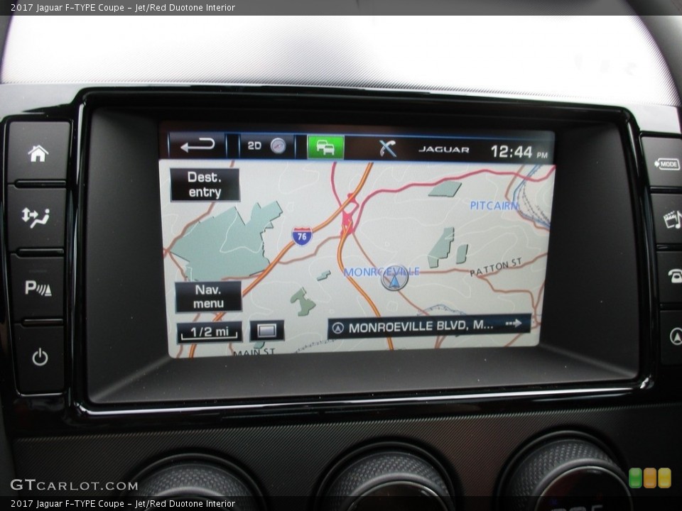 Jet/Red Duotone Interior Navigation for the 2017 Jaguar F-TYPE Coupe #112456835