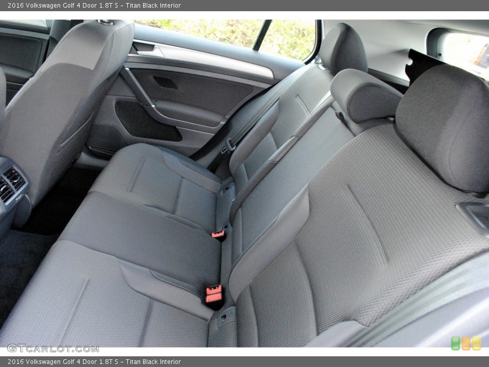 Titan Black Interior Rear Seat for the 2016 Volkswagen Golf 4 Door 1.8T S #112474343