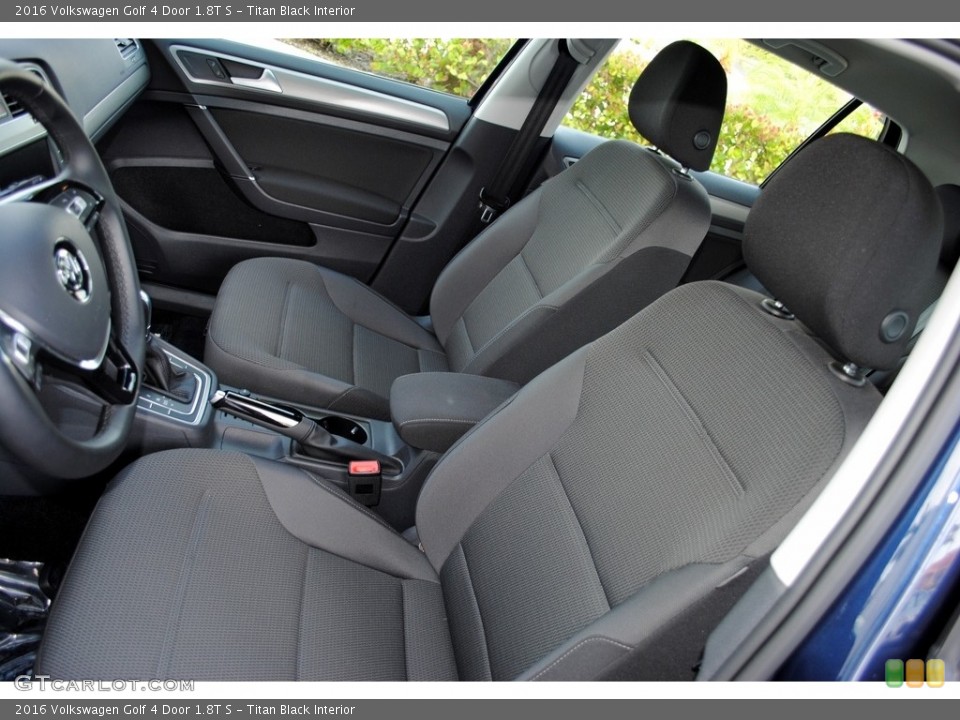 Titan Black Interior Front Seat for the 2016 Volkswagen Golf 4 Door 1.8T S #112474412
