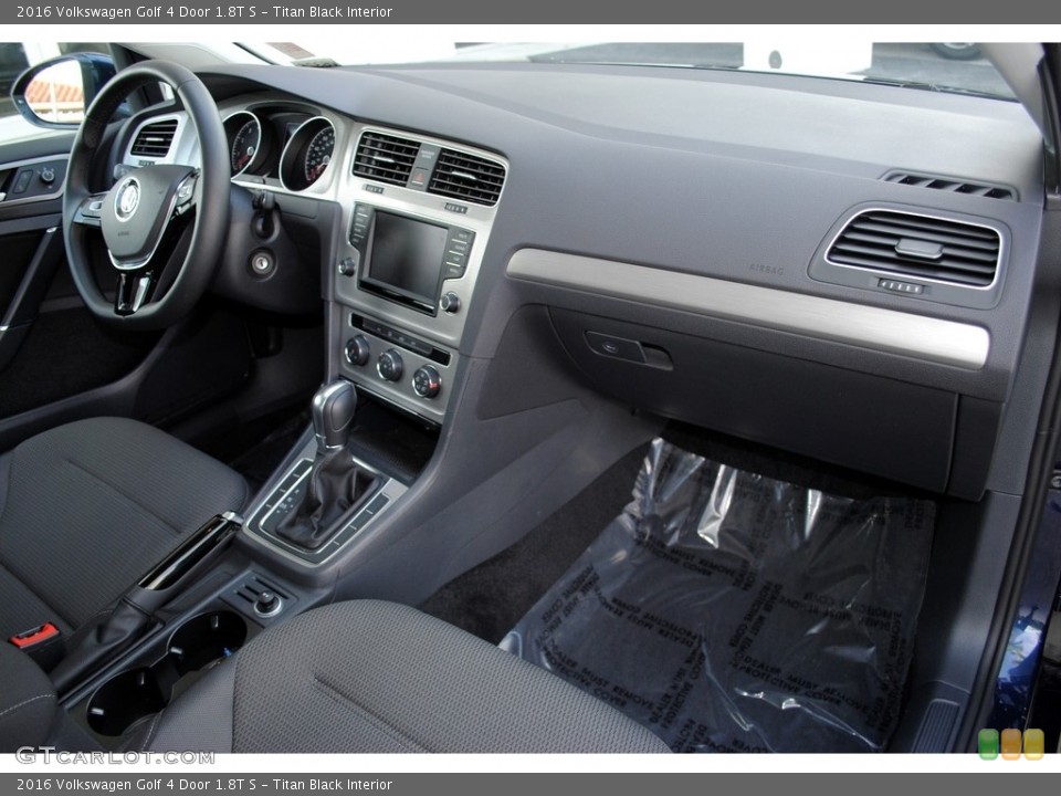 Titan Black Interior Dashboard for the 2016 Volkswagen Golf 4 Door 1.8T S #112474469