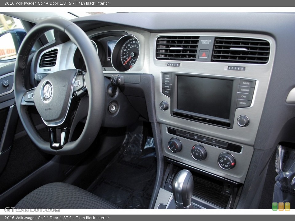 Titan Black Interior Dashboard for the 2016 Volkswagen Golf 4 Door 1.8T S #112474514