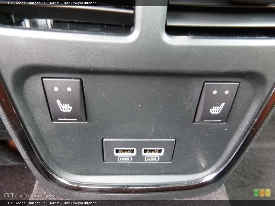Black/Sepia Interior Controls for the 2016 Dodge Charger SRT Hellcat #112476752