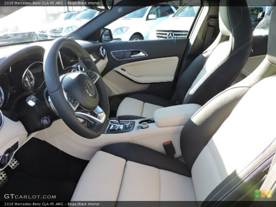 Beige/Black Interior Front Seat for the 2016 Mercedes-Benz GLA 45 AMG #112491437