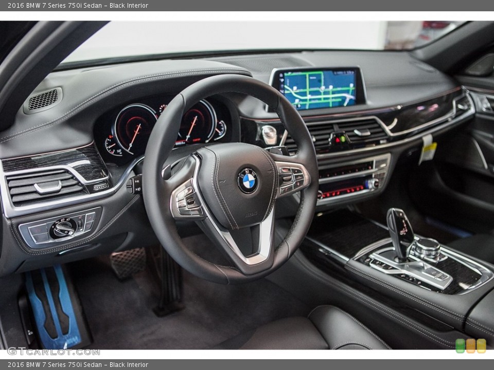 Black Interior Prime Interior for the 2016 BMW 7 Series 750i Sedan #112511662