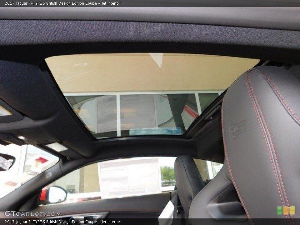 Jet Interior Sunroof for the 2017 Jaguar F-TYPE S British Design Edition Coupe #112522455