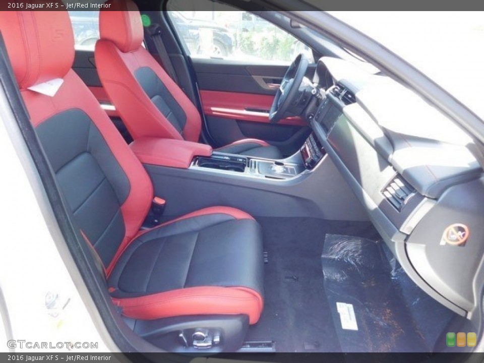 Jet/Red Interior Front Seat for the 2016 Jaguar XF S #112522512