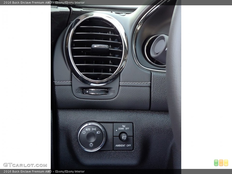 Ebony/Ebony Interior Controls for the 2016 Buick Enclave Premium AWD #112524746