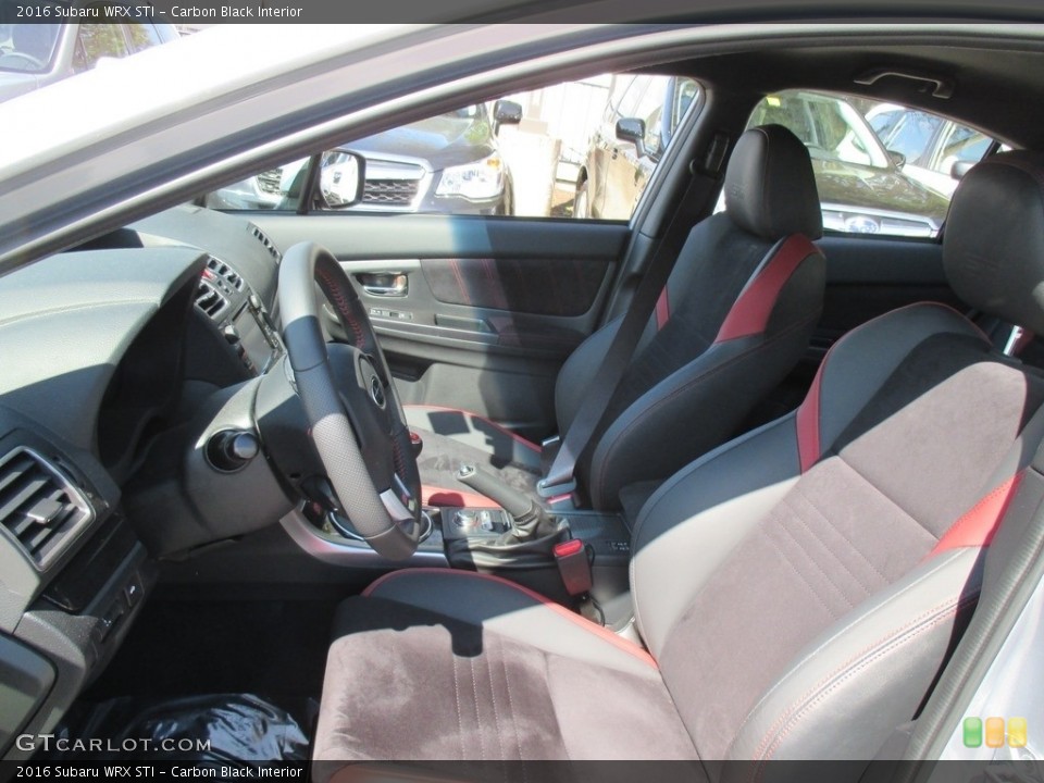 Carbon Black Interior Front Seat for the 2016 Subaru WRX STI #112572040