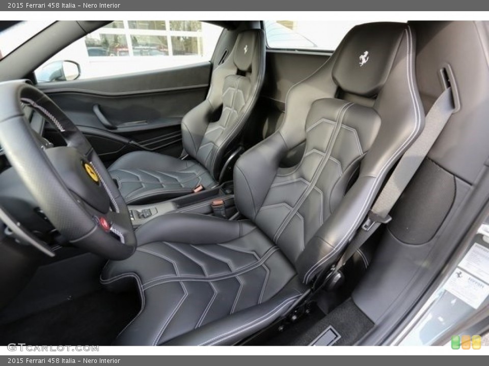 Nero Interior Front Seat for the 2015 Ferrari 458 Italia #112580893