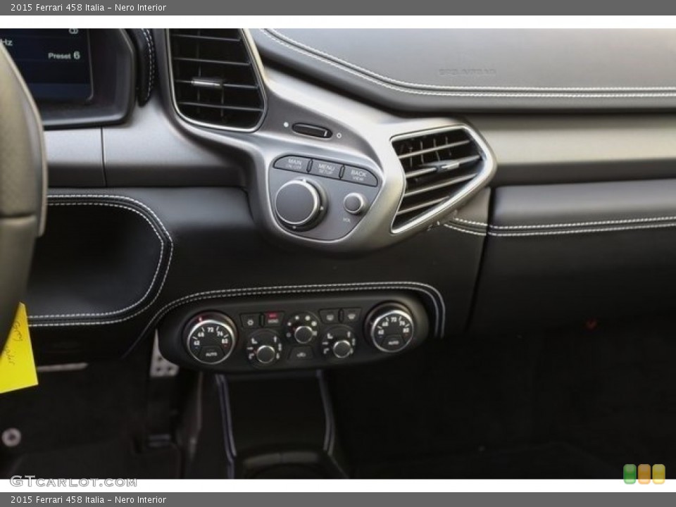 Nero Interior Controls for the 2015 Ferrari 458 Italia #112580929